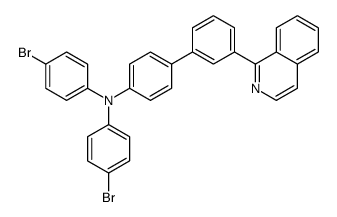 N,N-双(4-溴苯基)-3-(异喹啉-1-基)联苯-4-胺结构式