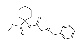 S-methyl 1-[(phenylmethoxy)acetoxy]-1-cyclohexanethiocarboxylate Structure