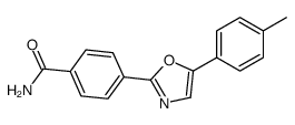 4-[5-(4-methylphenyl)-1,3-oxazol-2-yl]benzamide结构式