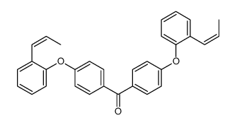 4,4’-二[2-(1-丙烯基)苯氧基]二苯甲酮结构式