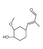 (E)-3-[(1R,3R,4R)-4-hydroxy-3-methoxycyclohexyl]-2-methylprop-2-enal Structure