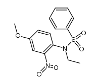 benzenesulfonic acid-(N-ethyl-4-methoxy-2-nitro-anilide)结构式