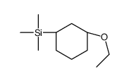 Silane, (3-ethoxycyclohexyl)trimethyl-, trans- (9CI) Structure