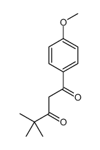 1-(4-甲氧基苯基)-1,3-辛烷二酮结构式