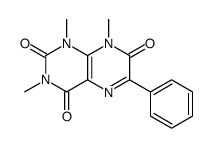 1,3,8-trimethyl-6-phenylpteridine-2,4,7-trione结构式