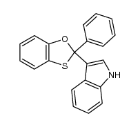 3-(2-phenylbenzo[d][1,3]oxathiol-2-yl)-1H-indole Structure
