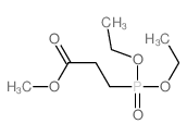 Propanoic acid,3-(diethoxyphosphinyl)-, methyl ester结构式