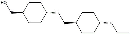 反-4-[2-(反-4-丙基环己基)乙基]环己烷甲醇结构式