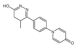 4-methyl-3-[4-(4-oxopyridin-1-yl)phenyl]-4,5-dihydro-1H-pyridazin-6-one结构式