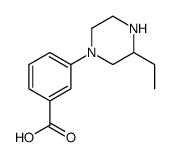 1-(3-羧基苯基)-3-乙基-哌嗪结构式
