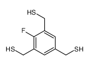 [4-fluoro-3,5-bis(sulfanylmethyl)phenyl]methanethiol Structure
