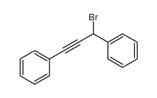 (3-bromoprop-1-yne-1,3-diyl)dibenzene Structure
