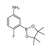 4-fluoro-3-(4,4,5,5-tetramethyl-1,3,2-dioxaborolan-2-yl)aniline picture