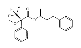 (S)-((R)-4-phenylbutan-2-yl) 3,3,3-trifluoro-2-methoxy-2-phenylpropanoate结构式
