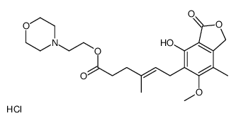 Mycophenolate mofetil hydrochloride Structure
