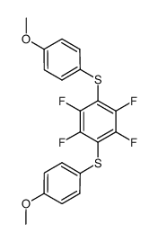1,4-bis(4-methoxyphenylthio)-2,3,5,6-tetrafluorobenzene结构式