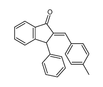 2-(4-methyl-benzylidene)-3-phenyl-indan-1-one Structure