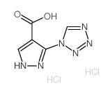 3-Tetrazol-1-yl-1H-pyrazole-4-carboxylic acid dihydrochloride Structure