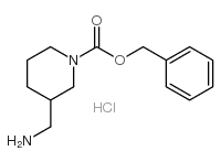 1-Cbz-3-(氨甲基)哌啶盐酸盐结构式
