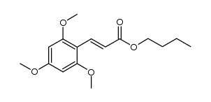 butyl 3-(2,4,6-trimethoxyphenyl)acrylate Structure