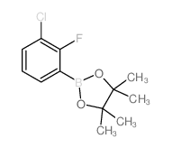 2-(3-Chloro-2-fluorophenyl)-4,4,5,5-tetramethyl-1,3,2-dioxaborolane Structure