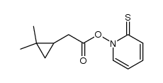 1-[[[(2,2-dimethylcyclopropyl)methyl]carbonyl]oxy]-2(1H)-pyridinethione结构式