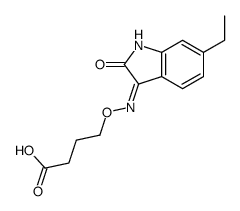 4-[(6-ethyl-2-oxoindol-3-yl)amino]oxybutanoic acid结构式