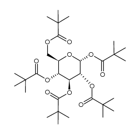 1,2,3,4,6-penta-O-pivaloyl-D-glucopyranoside结构式