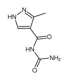 allophanoyl-4 methyl-3 pyrazole结构式