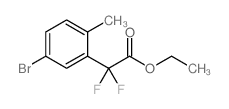 2-(5-溴-2-甲基苯基)-2,2-二氟乙酸乙酯结构式
