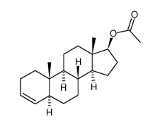 5α-androst-3-en-17β-yl acetate Structure