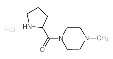 (4-Methyl-1-piperazinyl)(2-pyrrolidinyl)methanone hydrochloride Structure