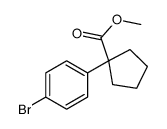 1-(4-Bromo-phenyl)-cyclopentanecarboxylic acid Methyl ester Structure