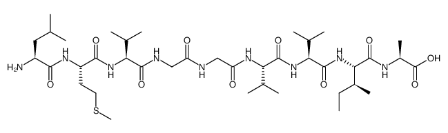 amyloid β-protein(34-42)结构式