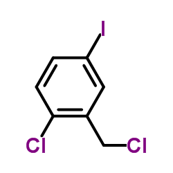 1-Chloro-2-(chloromethyl)-4-iodobenzene Structure
