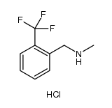 Benzenemethanamine, N-​methyl-​2-​(trifluoromethyl)​-​, hydrochloride (1:1) Structure
