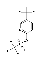 2-trifluoromethylsulfonate-5-trifluoromethylpyridine结构式