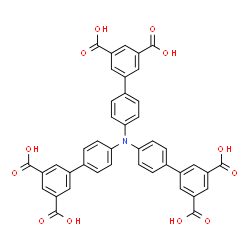 4',4''',4'''''-腈基三((1,1′-联苯)-3,5-二羧酸)结构式