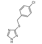 3-[(4-氯苯甲基)硫代]-1H-1,2,4-三唑结构式