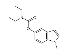 diethyl-carbamic acid 1-methyl-1H-indol-5-yl ester Structure
