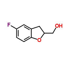 (5-fluoro-2,3-dihydrobenzofuran-2-yl)methanol结构式