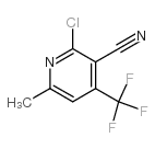 2-CHLORO-6-METHYL-4-(TRIFLUOROMETHYL)NICOTINONITRILE Structure