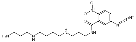 (5-azido-2-nitrobenzoyl)spermine结构式