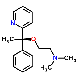 N,N-Dimethyl-2-[(1R)-1-phenyl-1-(2-pyridinyl)ethoxy]ethanamine Structure