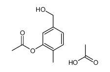 acetic acid,[5-(hydroxymethyl)-2-methylphenyl] acetate Structure