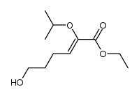 ethyl 2-isopropyloxy-6-hydroxyhex-2-enoate Structure
