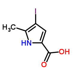 4-Iodo-5-methyl-1H-pyrrole-2-carboxylic acid Structure