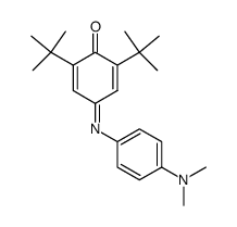 2,6-di-tert-butyl-[1,4]benzoquinone-4-(4-dimethylamino-phenylimine)结构式