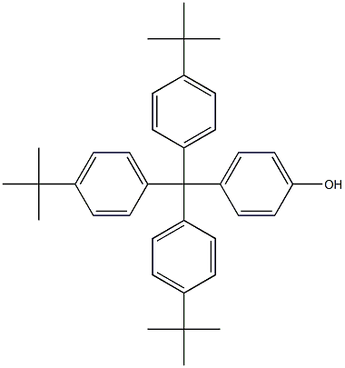 4-(tris(4-(tert-butyl)phenyl)methyl)phenol Structure