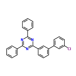2-(3'-氯代联苯-3-基)-4,6-二苯基-1,3,5-三嗪结构式